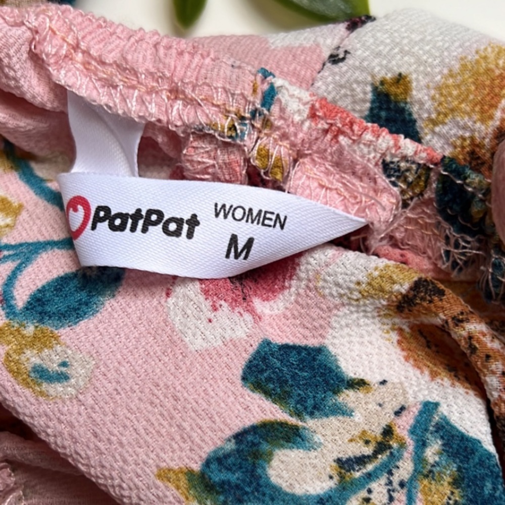 NWOT pat pat mommy & me pink floral romper - Picture 6 of 8